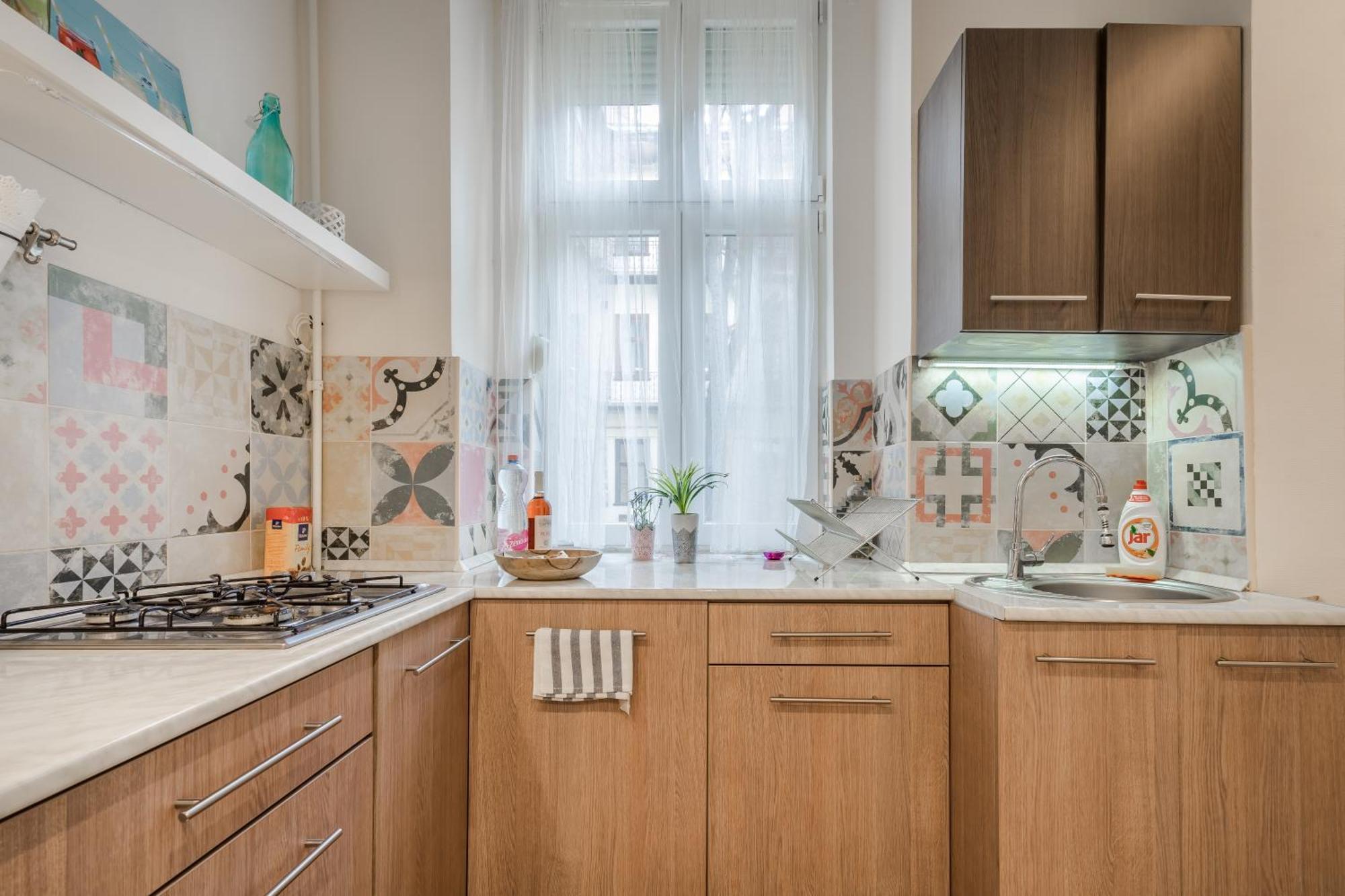 Bpr Stylish Mosaic Home With Terrace Budapest Eksteriør billede
